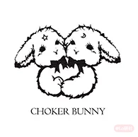 choker bunny缎带兔