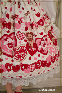 くみゃちゃんのSweet Baby Love Heart柄スカート | Lo研社