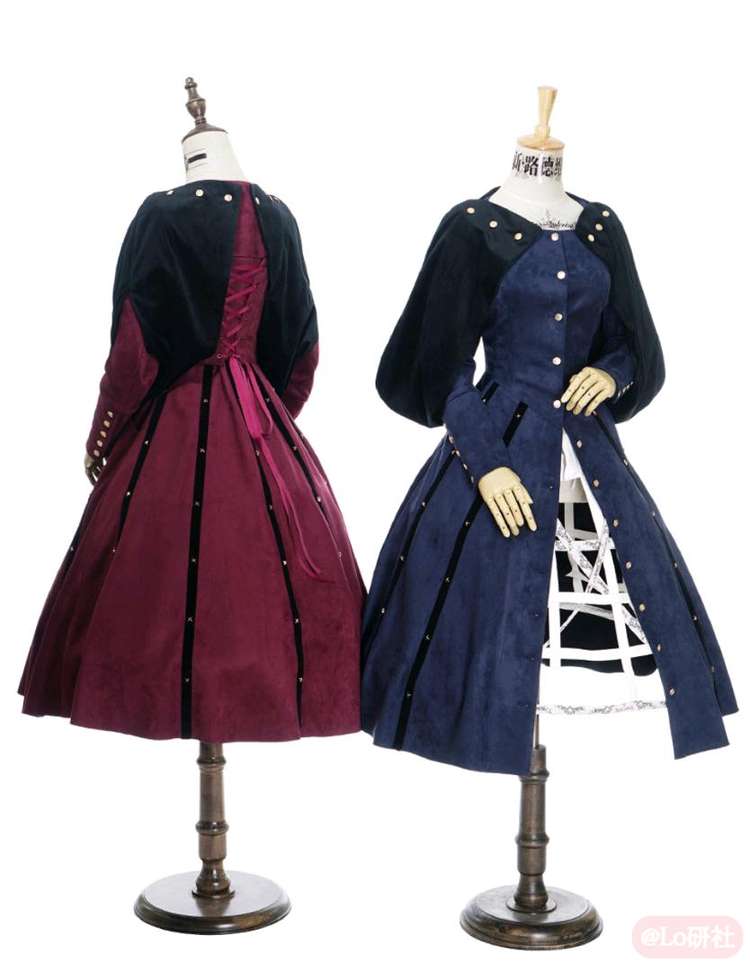 Borgia 裙装长风衣大衣外套+两用披肩 2件套