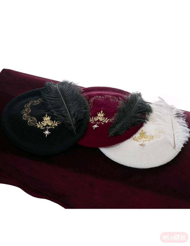 Borgia 毛呢贝雷帽