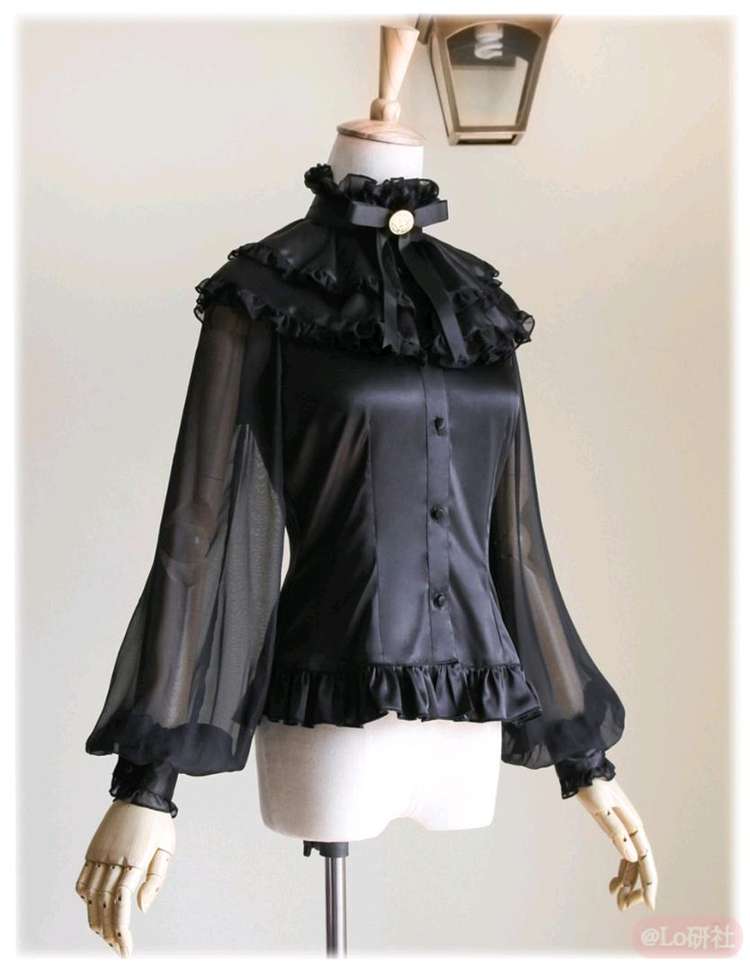 百年孤寂 假领长袖衬衫