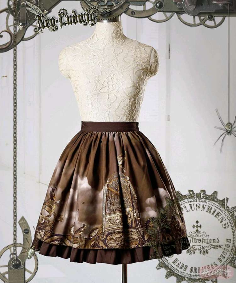 机械鸟笼 木耳边sk