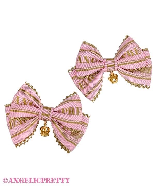 旅行小熊CrownロゴリボンクリップSet