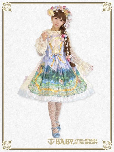 Princess Rapunzel ~Floral Garland of the Magical Hair~ Side Bustle Princess JSK