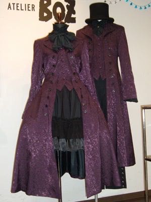 Rose Pattern Jacquard Long Roland Jacket