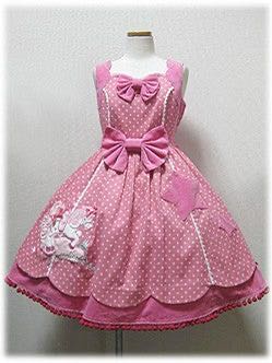 Polkadot Angel Pony Applique JSK