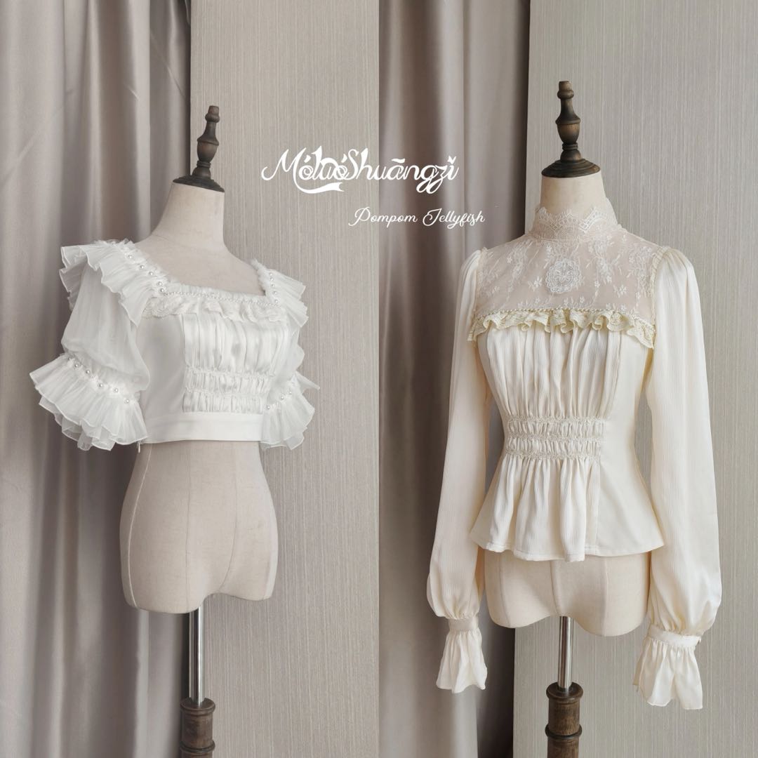 怦怦水母 长短款衬衫