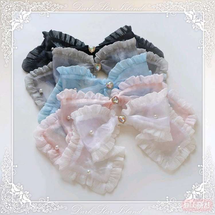 镜中芭蕾 大蝴蝶结边夹