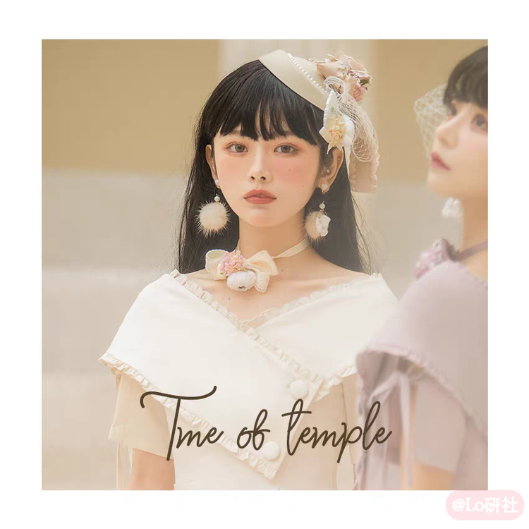 残篇 天使绒球耳夹/耳钉