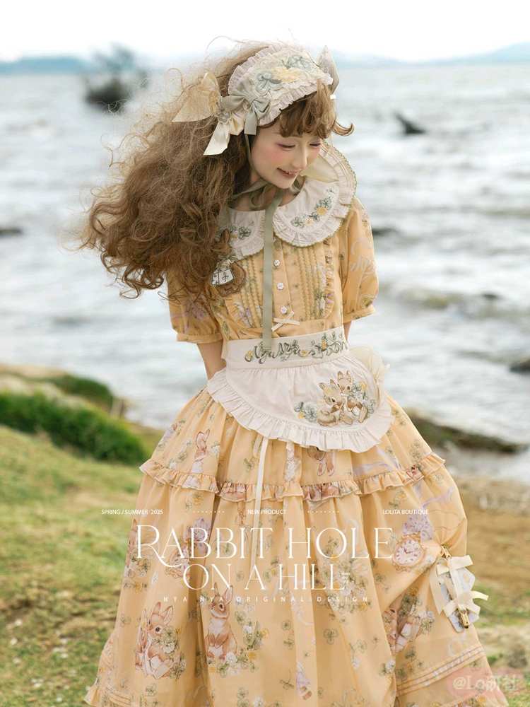 山丘上的兔子洞2.0 兔兔印花OP