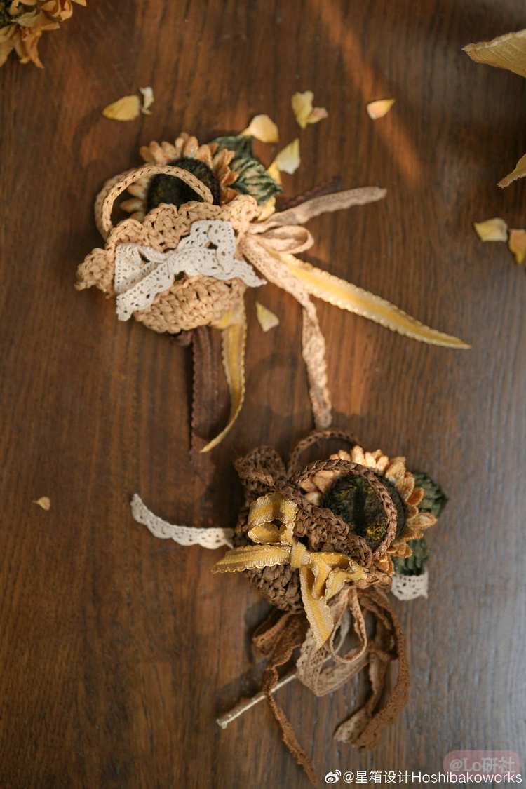 太阳花之歌 花篮胸针