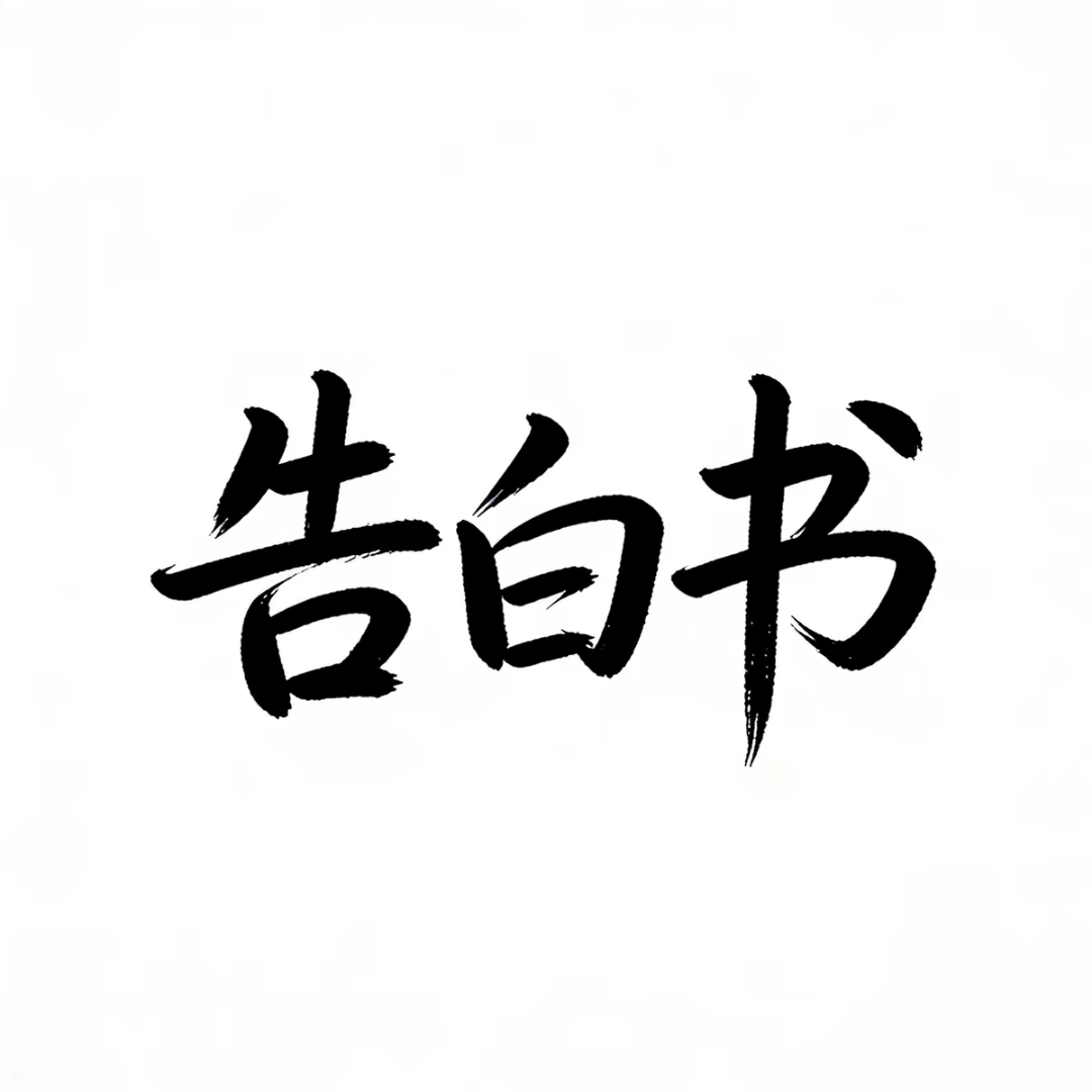 告白书 **